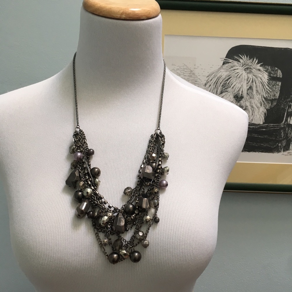 Multi-Strand Statement Necklace - Picture 3 of 8